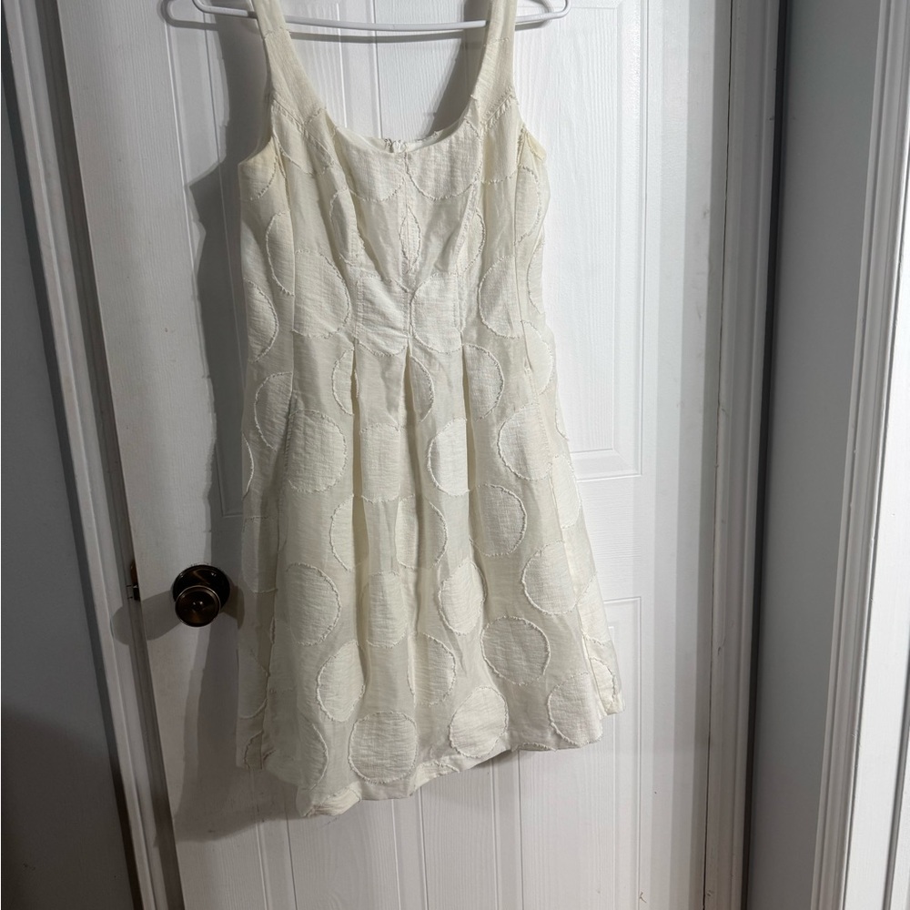 Nine West Cream Textured Dress